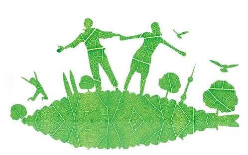 亲子运动践行绿色生活