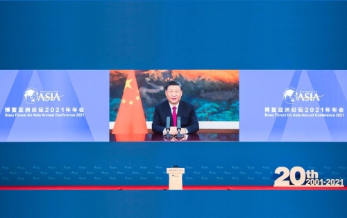 习近平在博鳌亚洲论坛2021年年会开幕式上发表主旨演讲