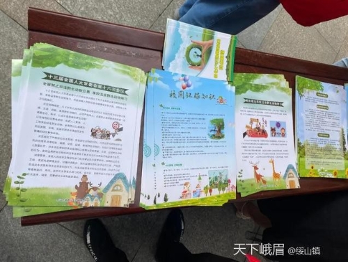 人与自然和谐共生 共创绿色美丽家园－峨眉山市绥山镇开展六五环境日宣传